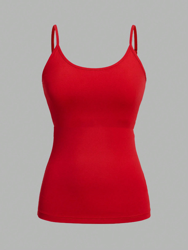 Figurnära Linne för Dam med Justerbara Axelband – Stretchigt & Bekvämt Basplagg