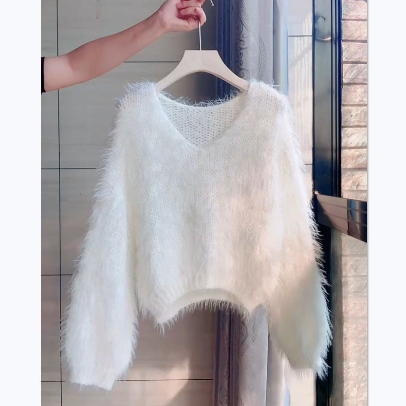 Supermjuk tröja “Lazy Sweater” – Söt & Avslappnad Stickad Tröja för Kvinnor