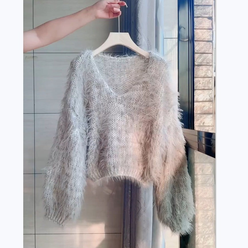 Supermjuk tröja “Lazy Sweater” – Söt & Avslappnad Stickad Tröja för Kvinnor