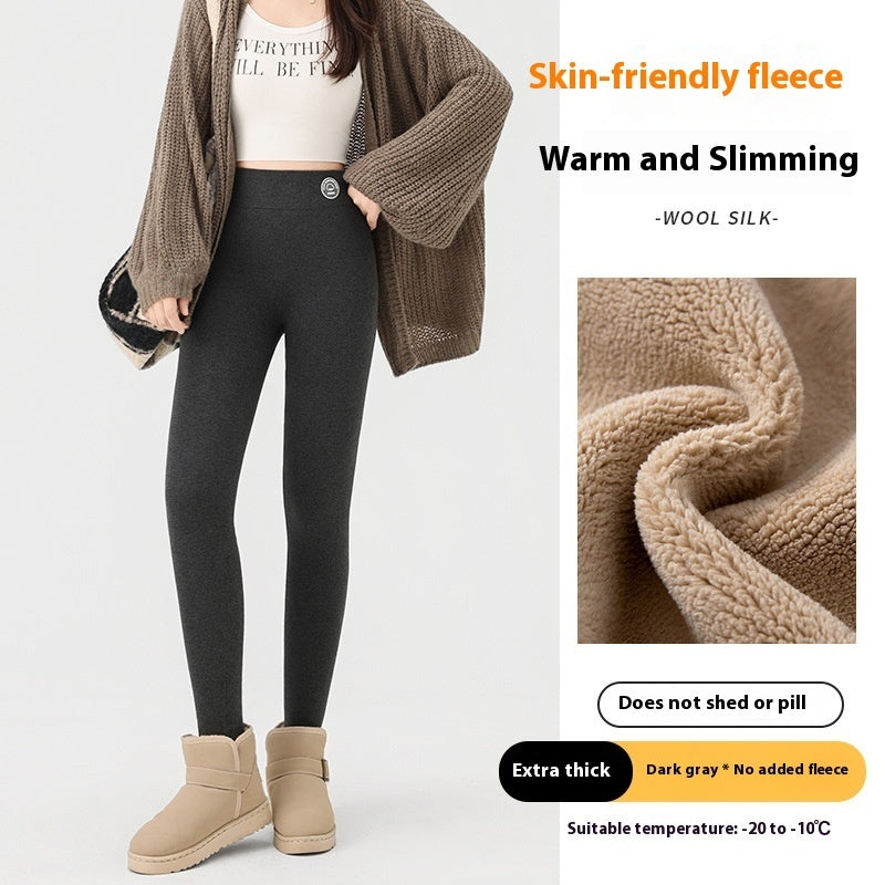 Supertjocka Bomullsleggings för Dam – Höga, Elastiska och Värmande Byxor i Flera Färger och Storlekar