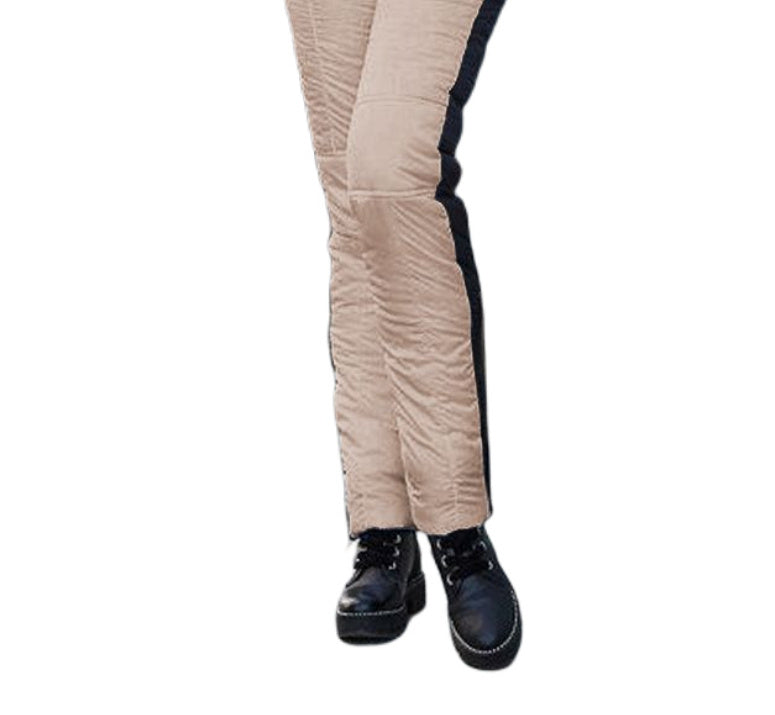 Sportig Skidoverall med Huva – Vadderad Bomullsoverall med fuskpälskrage