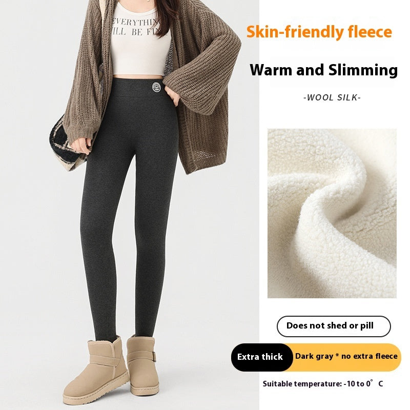 Supertjocka Bomullsleggings för Dam – Höga, Elastiska och Värmande Byxor i Flera Färger och Storlekar