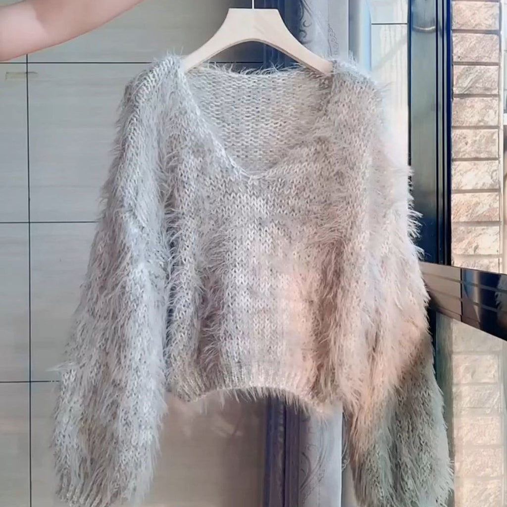 Supermjuk tröja “Lazy Sweater” – Söt & Avslappnad Stickad Tröja för Kvinnor