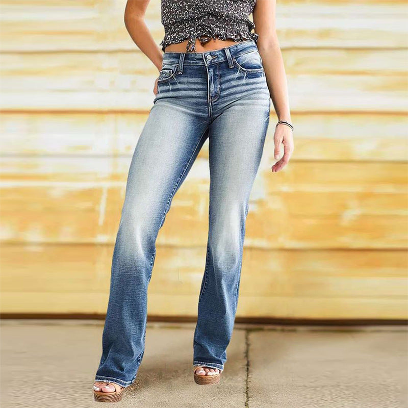 Stylade damjeans – europeisk och amerikansk stil