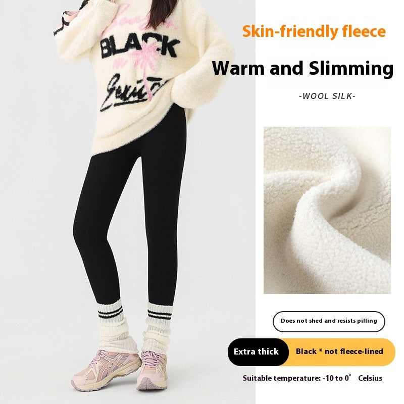 Supertjocka Bomullsleggings för Dam – Höga, Elastiska och Värmande Byxor i Flera Färger och Storlekar